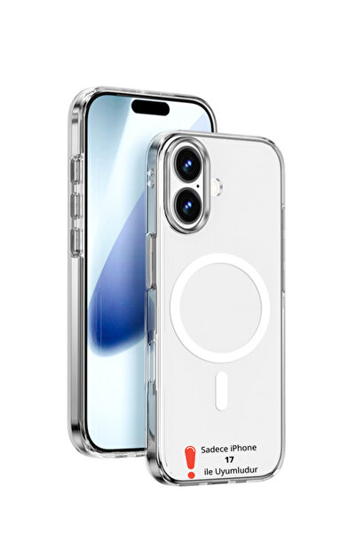 Evax (MİKA MAGSAFE) iPhone 17 Uyumlu Magsafe Özellikli Şeffaf SERT Mika SARAR...