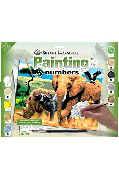 Royal&Langnickel حيوانات أفريقية - التلوين حسب الرقم