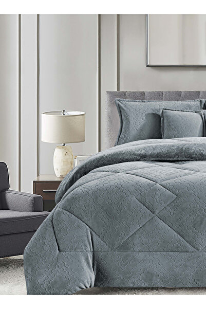 Generic طقم لحاف شتوي فائق النعومة، مكون من 4 قطع، مقاس مفرد، 160×210 سم، طقم أغطية سرير مزهر متعدد الألوان