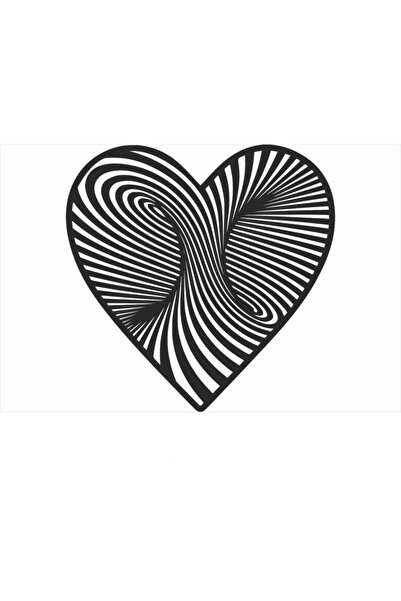 OEM Decor perete Personalizabil Inima 3D HHH178 din lemn - 38 L x 38 H (cm)