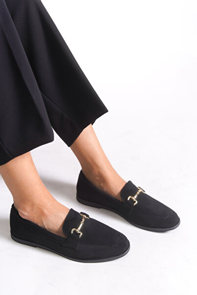 Riccon Winlayna Women's Ballet Flats 0012093 Black Suede