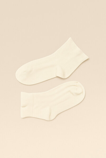 Katia&Bony Children's Ankle Ruffle Step Socks Ecru
