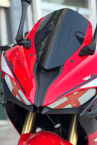 Banxtre Headlight Upper Sticker for Rks Srk125 with Holes Does Not Block Lighting (Right and Left)