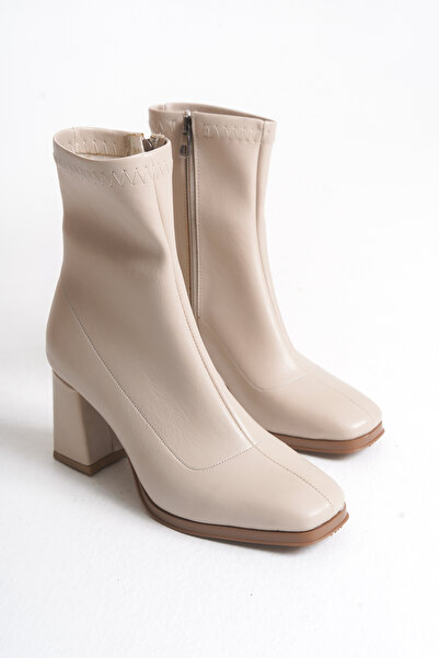 wolfcity Bot Streç Kut Burun Kadın Ayakkabı 8-1-1