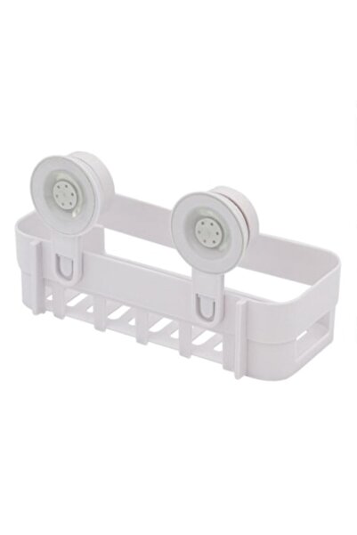 Wonderland Ράφι Μπάνιου με Βεντούζες, Λευκό, 26x11x7 εκ.