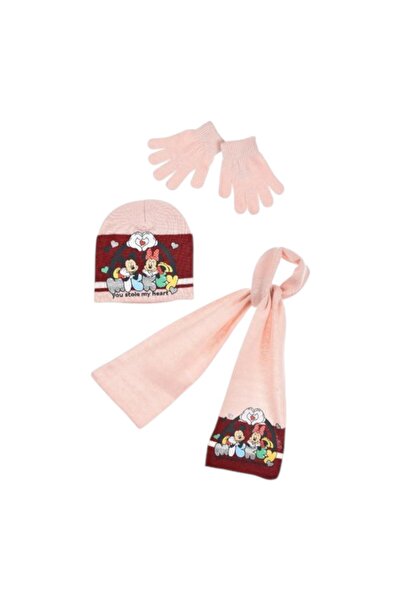 Minnie Mouse Hat, scarf and gloves set, multicolor, My Heart, Minnie Mouse