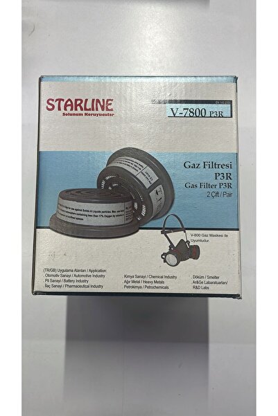 Starline V-7800 ABEK1P2R Gaz Maskesi Filtresi