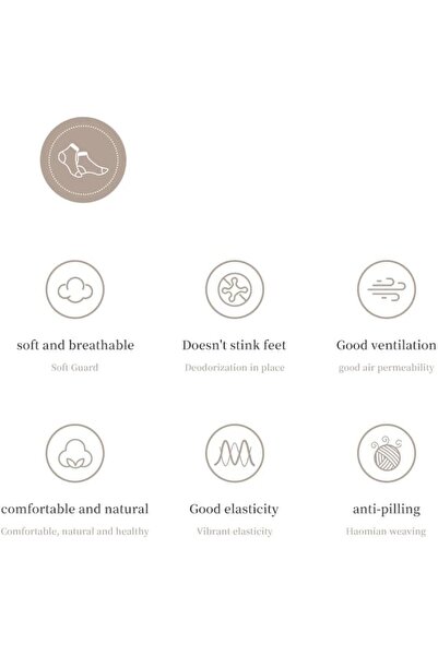 Generic Al Thuraya 100% Pure Cotton Crew Socks for Men – Breathable, Deodorizing, Soft & Durable – 6 Pai