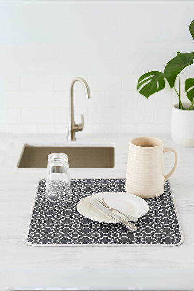 HOMİNG Rustik Desenli Bulaşık Kurutma Örtüsü 242265