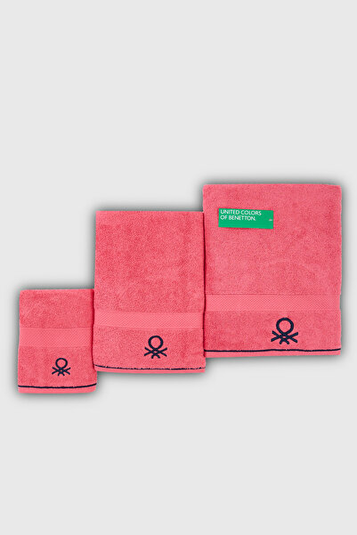 Benetton Home Bath Towel Hand Face Body Pink 100% Cotton 90X150 70X140 50X90 cm Bath Towel