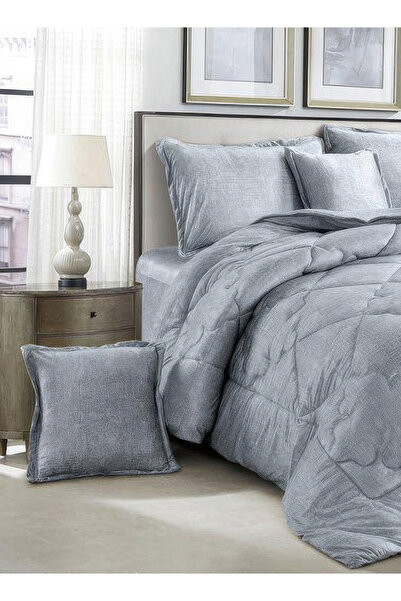 Generic طقم لحاف مخملي ناعم، طقم فراش ناعم مكون من 4 قطع، مقاس مفرد 160×210 سم