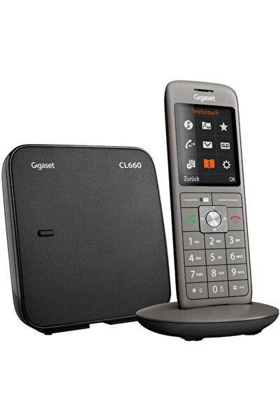 GIGASET Wireless Phone DECT CL660, Hands-Free, Baby Monitor (Black)