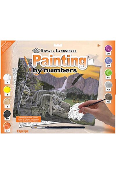 Royal&Langnickel لوحة "مسار روح الذئب" بالألوان حسب الرقم