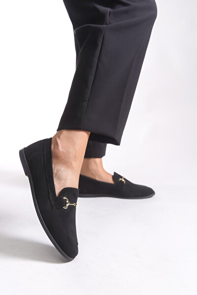 Riccon Winlayna Women's Ballet Flats 0012093 Black Suede