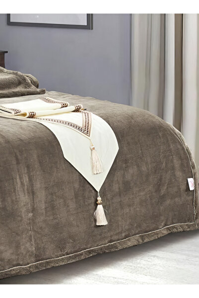 Generic Velvet Fur Blanket 200X220 CM Reversible Throw Bed Blanket for Relaxing and Sleeping