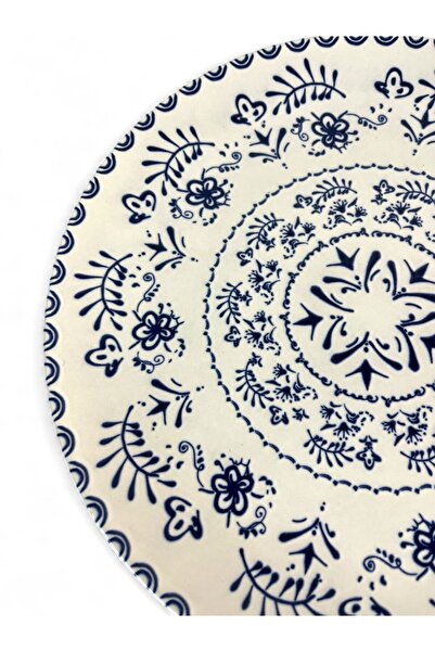 La Mediterranea Farfurie întinsă-model grecesc albastru, 26 cm