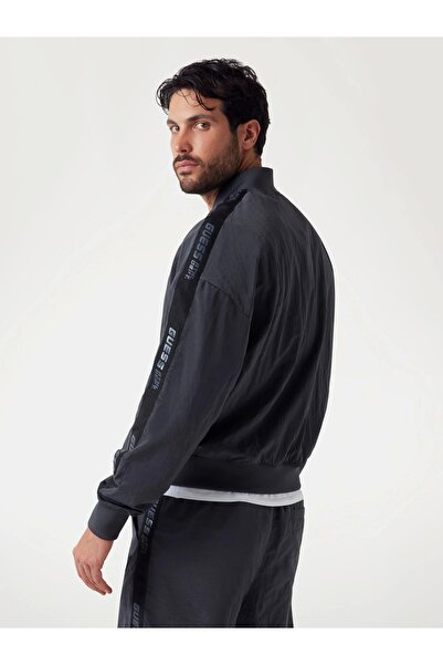 Guess Guerino Erkek Siyah Aktif Sweatshirt Z5YQ16WGAC0-G9N2