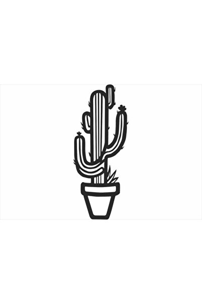 OEM Decor perete Personalizabil Cactus HHH168 din lemn - 24 L x 58 H (cm)