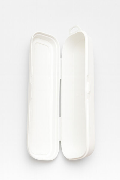 Gondol BEYAZ ÇOCUK YEMEK KUTUSU & ÇATAL KAŞIK KUTUSU SETİ