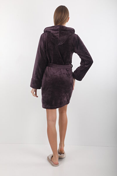 Wild Love Γυναικείο κοντό φόρεμα με κουκούλα 100% μπαμπού