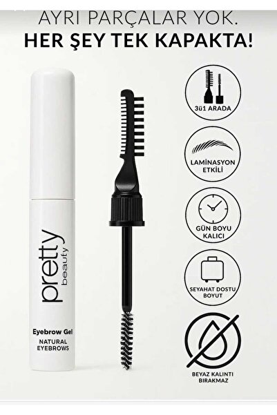 SEVRU مثبت ومشكل الحواجب، جل تثبيت مع فرشاة للحواجب، مشط للحواجب بتأثير التلم...