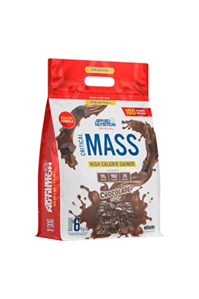 applied nutrition كريتيكال ماس الأصلي، مكسب الوزن، 6 كجم، 40 حصة، مسحوق بروتين عالي السعرات الحرارية (شوكولاتة)