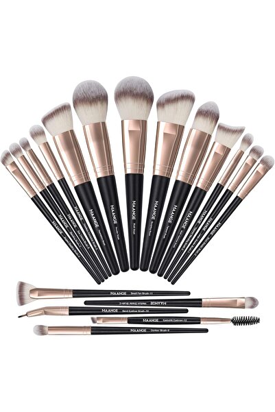 MAANGE مجموعة فرش مكياج احترافية مكونة من 18 قطعة