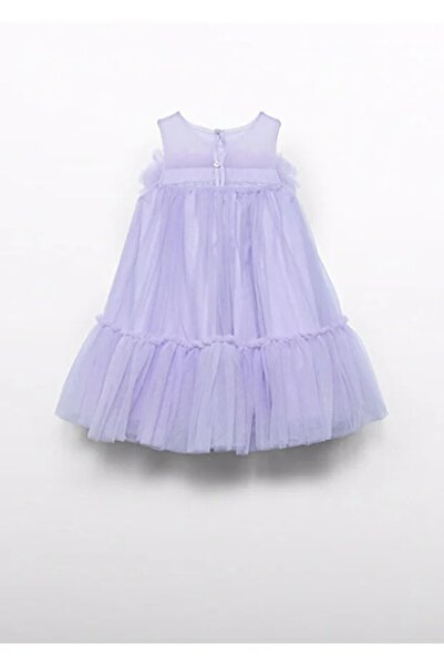 Abel & Lula Abel&lula kız çocuk yazlık lila tül elbise 5051