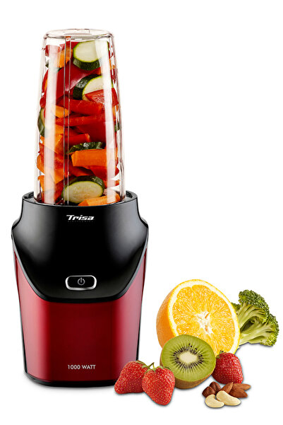 Trisa Nutriblender juicer Energy Boost 6928.83, with very powerful 1000W motor, 6-blade knife,25,000