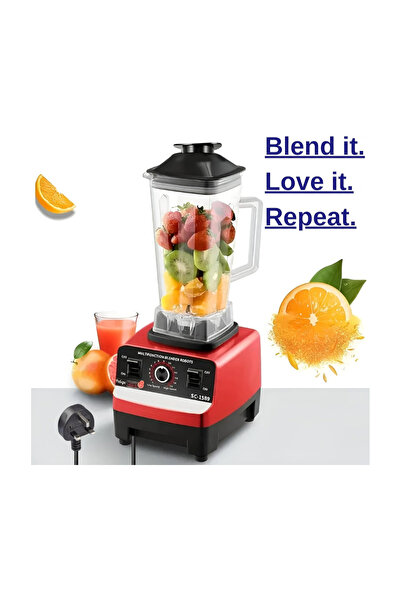 Generic 4500W Heavy Duty Commercial Blender 2-in-1 Juicer & Mixer with 2 Jars, Stainless Steel Blades