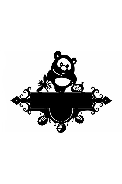 OEM Decor perete Personalizabil Pancarta Adresa Urs la Miere HHH538 din lemn ...