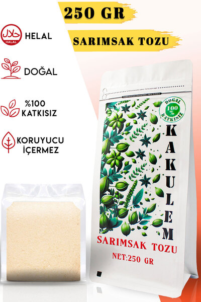 Kakulem SERTİFİKALI 250 GR Yerli Taş Köprü Sarımsak Tozu