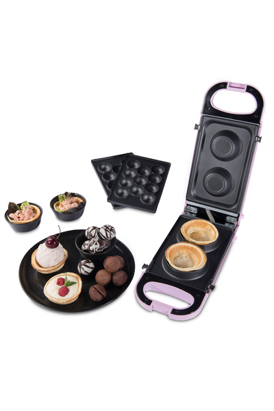 Trisa Snack Maker pink color 7364.8712, power 700 W, two interchangeable trays