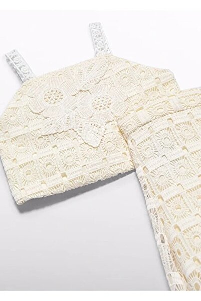 MAYORAL Abel&Lula Girls Summer Lace-Up Pants Blouse Set 5236