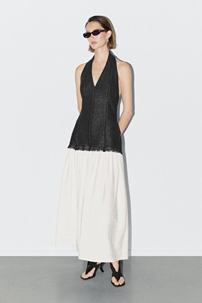 Massimo Dutti Uzun halter yaka elbise - STUDIO