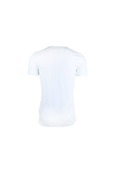 Ragman Pánské tričko s výstřihem do V v bílé barvě