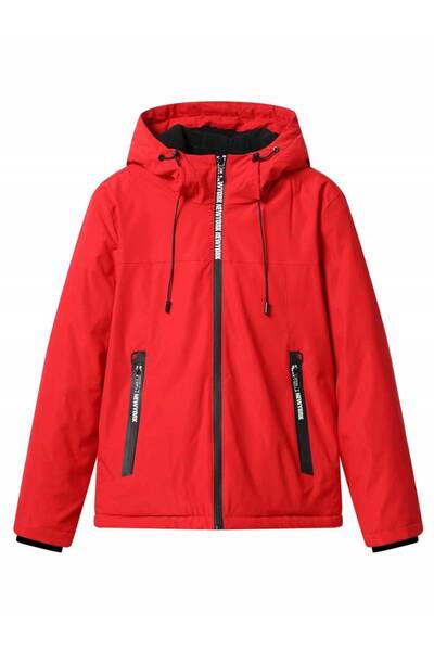 fantasialand Winter jacket for children, red color, BMA 3902