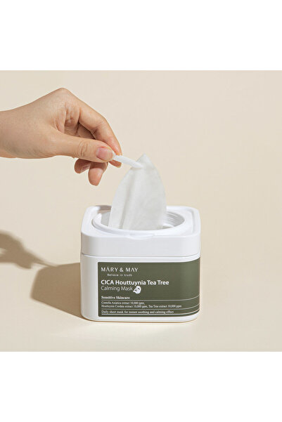 Mary & May Set of 30 Mary & May CICA Houttuynia Tea Tree Tissue Masks - Detox and Soothing Skin