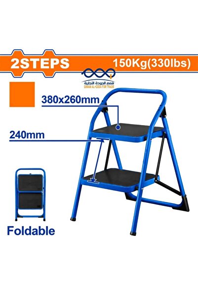 WADFOW Home ladder with 2 wide steps