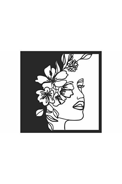 OEM Decor perete Personalizabil Fata din Flori HHH249 din lemn - 29 L x 29 H ...