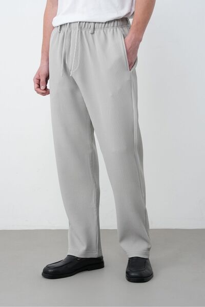 TÜZeMEN Ribbed Baggy Pants