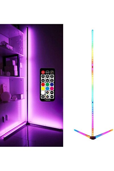 XIUWOO مصباح زاوية LED مع جهاز تحكم عن بعد متعدد الألوان