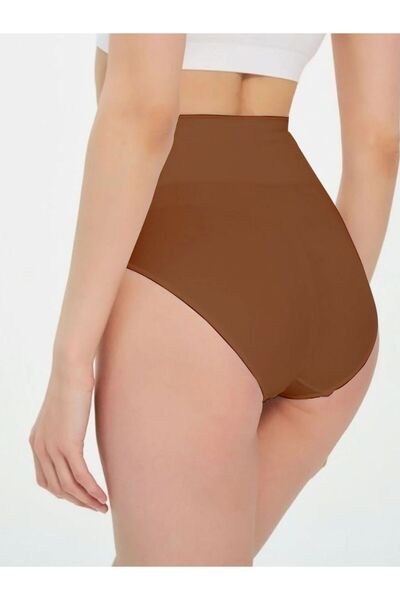 MİSTİRİK Mabet Model Waist Booster High Waist Shaper Corset Brown Color