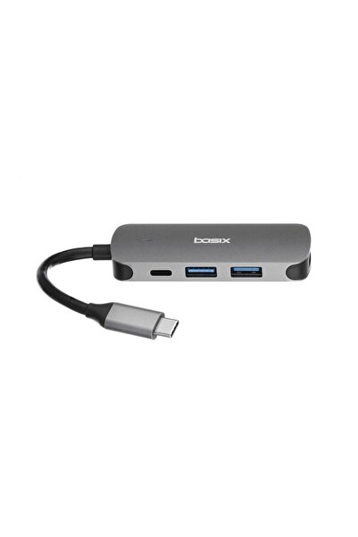 Basix 4in1 USB Type-C HUB , Space Grey