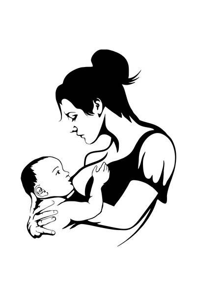 OEM Decor perete Mama Alaptanad HH747 din lemn - 20 L x 26 H (cm)