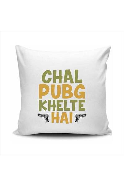 Generic Chal Pubg Khelte Hain Cushion