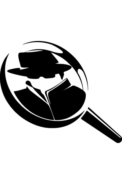 OEM Decor perete Detectiv in Lupa HH731 din lemn - 20 L x 36 H (cm)