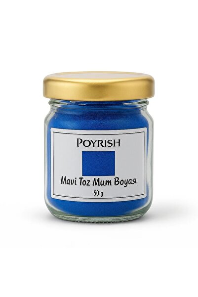 Poyrish Mavi Toz Mum Boyası 50 Gr