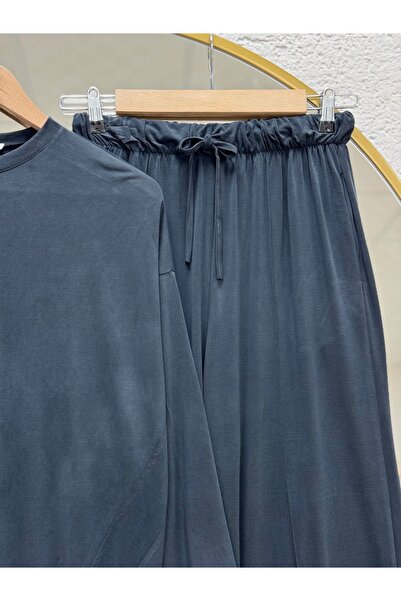 BENAHOLL Lororia Lace-Up Single Jersey Trouser Suit-Nl569 Anthracite