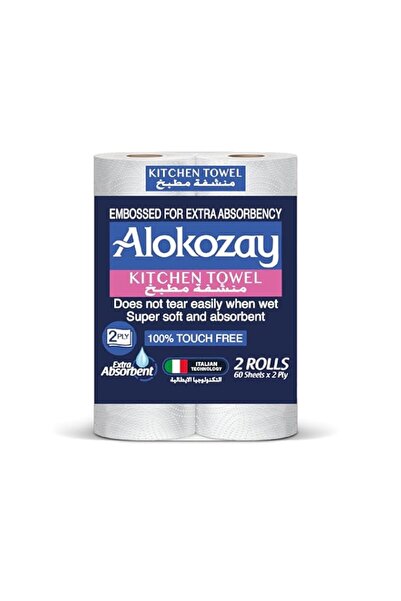 Generic Alokozay M.Prps Towel 2Rollsx2Plyx60'Sht